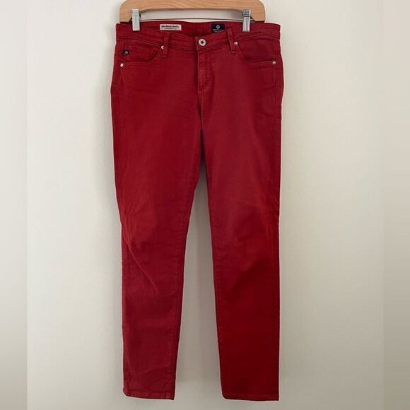 AG The Stevie Ankle Slim Straight Rust Jeans | Size 28R - Picture 2 of 10